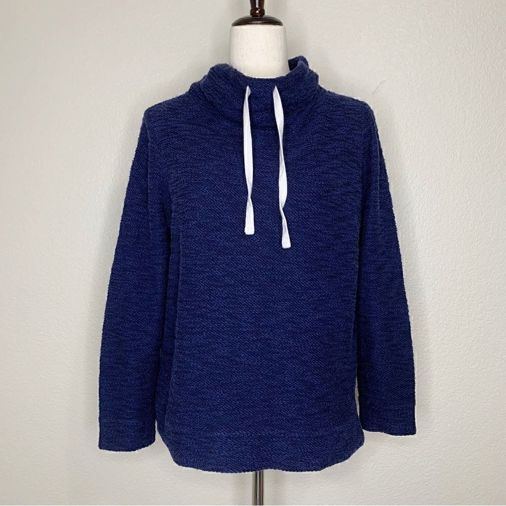 Old Navy Women’s Relaxed Funnel Neck Dark Blue Pullover Sweater, Size XS